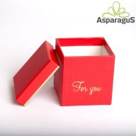 FLOWER BOX 7,5X7,5X8CM/PIROS (6DB/CS)