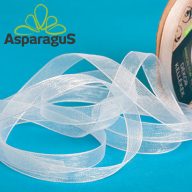 ORGANZA SZALAG DE 9MMX25M/ FEHÉR