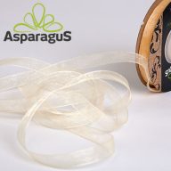 ORGANZA SZALAG DE 9MMX25M/ KRÉM