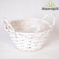 VESSZŐ KASPÓ D:19CM H:10CM/FEHÉR