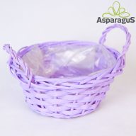 VESSZŐ KASPÓ D:19CM H:10CM/VILÁGOS LILA