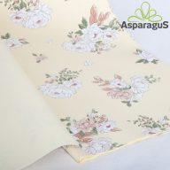 57X57CM MATT FÓLIA/SÁRGA ALAPON/VIRÁGOS (20DB/CS)