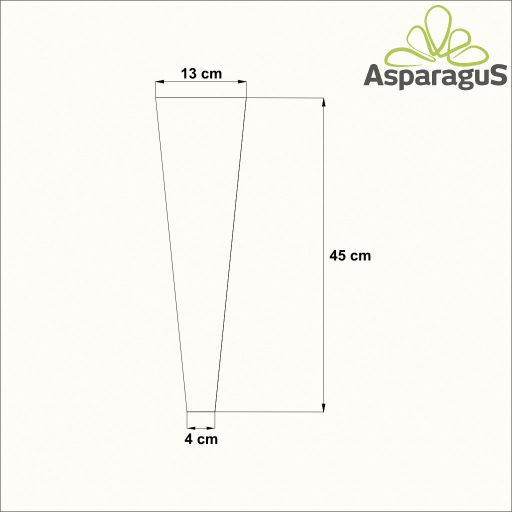 13-AS VIRÁGTASAK 50CM MAGAS FLOWER/FEHÉR (50DB/CS)