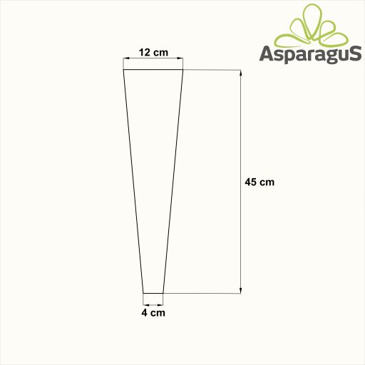 12-ES VIRÁGTASAK 45CM MAGAS FELIRATOS (50DB/CS)