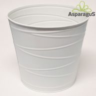 BÁDOG KASPÓ  D:20CM H:19CM/FEHÉR