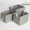 FLOWER BOX 12,14,17X12X12/SZÜRKE (3DB/SZETT)