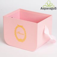 FLOWER BOX 16X12X12CM/ RÓZSASZÍN