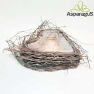 FA ASZTALI DEKOR LÁDA SZÍV 18X19CM H:8CM KICSI