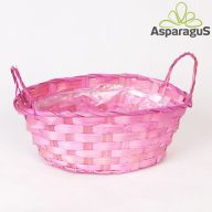 BAMBUSZ KASPÓ D:16X25CM  H:10CM/RÓZSASZÍN