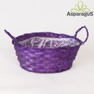 BAMBUSZ KASPÓ D:16X25CM  H:10CM/SÖTÉT LILA