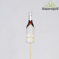 BETŰZŐ PEZSGŐS ÜVEG 11CM PÁLCA:50CM/ FEHÉR (10DB/CS)