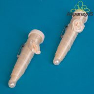 ESKÜVŐI FIOLÁS KITŰZŐ 7CM/KRÉM (2DB/CS)