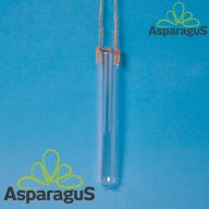 ÜVEG FIOLA AKASZTÓVAL D:2,5X16CM