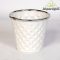 BÁDOG KASPÓ D:12 H:10CM /FEHÉR