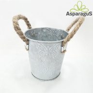 BÁDOG KASPÓ FÜLLEL D:10CM H:10CM/LEPKÉS