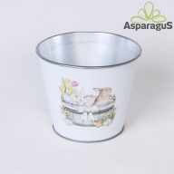 BÁDOG KASPÓ NYULAS D:14CM H:12CM (13-AS CSERÉPHEZ)