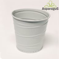   BÁDOG KASPÓ D:10CM H:10CM (9-10-ES CSERÉPHEZ)/VILÁGOS SZÜRKE