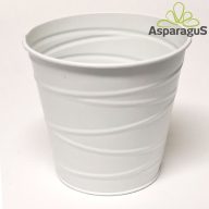 BÁDOG KASPÓ D:13CM H:12CM/FEHÉR