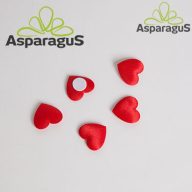 SZATÉN SZÍV ÖNTAPADÓS 2CM/ PIROS (30DB/ CS)