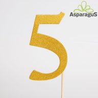 BETŰZŐ SZÁM 5/ ARANY (6DB/ CS)