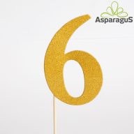 BETŰZŐ SZÁM 6/ ARANY (6DB/ CS)