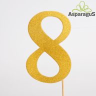 BETŰZŐ SZÁM 8/ ARANY (6DB/ CS)