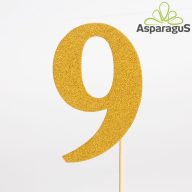 BETŰZŐ SZÁM 9/ ARANY (6DB/ CS)