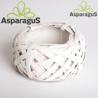 RATTAN TÁL BEÜLTETŐS 15CM/FEHÉR