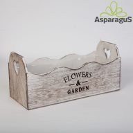 FA ASZTALI DEKOR LÁDA 13x32x13CM/ FEHÉR