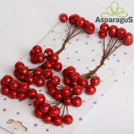 BOGYÓS KIEGÉSZÍTŐK 1,4CM/ PIROS (64DB/ CS)