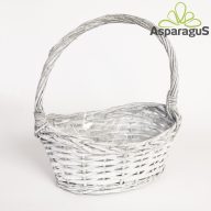 DELIKÁT KOSÁR 27X17CM FÜL:30CM/SZÜRKE