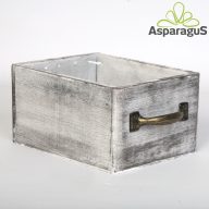FA ASZTALI DEKOR LÁDA 15x20x11CM/ SZÜRKE