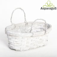 BAMBUSZ KOSÁR 15X22CM, H:9CM/SZÜRKE