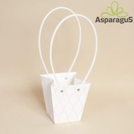 13X12X8CM VIRÁGTÁSKA/FEHÉR (5DB/CS)