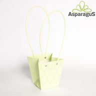 13X12X8CM VIRÁGTÁSKA/ALMAZÖLD (5DB/CS)