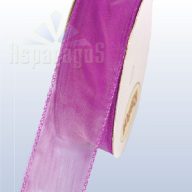 ORGANZA DRÓTOS SZÖVÖTT SZÉLŰ 25MMX10M/ CIKLÁMEN
