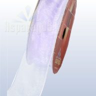 ORGANZA DRÓTOS SZÖVÖTT SZÉLŰ 25MMX10M/ VILÁGOS LILA