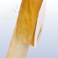 ORGANZA DRÓTOS SZÖVÖTT SZÉLŰ 25MMX10M/ ARANY