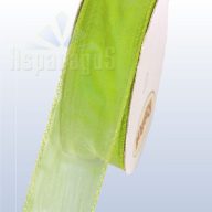 ORGANZA DRÓTOS SZÖVÖTT SZÉLŰ 25MMX10M/ VILÁGOS ZÖLD