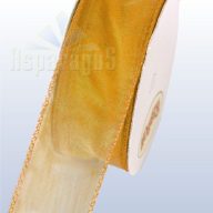 ORGANZA DRÓTOS SZÖVÖTT SZÉLŰ 38MMX10M/ ARANY
