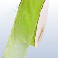 ORGANZA DRÓTOS SZÖVÖTT SZÉLŰ 38MMX10M/ VILÁGOS ZÖLD