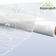 ORGANZA HÍMZETT INDÁS 48CMX10M/ FEHÉR