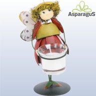 FÉM FIGURA ÜVEG MÉCSESSEL SA55697B