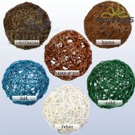DEKORGÖMB GLITTERREL D:10CM/ KÉK