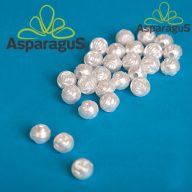 DEKOR GYÖNGY RÓZSÁS/8MM/FEHÉR (50G/CS)