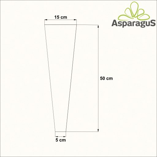 15-ÖS VIRÁGTASAK 50CM MAGASX5CM/NATÚR (50DB/CS)