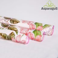   70X100 ÍV MATT FÓLIA IMPORT/ORCHIDEA VIRÁG MINTÁS/FEHÉR-RÓZSASZIN (5DB/GURIGA)