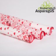 70X100 ÍV MATT FÓLIA IMPORT PIROS SZÍVES/(5DB/GURIGA)