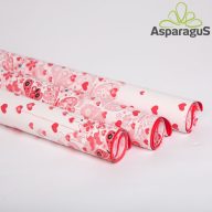 70X100 ÍV MATT FÓLIA IMPORT PIROS SZÍVES/(5DB/GURIGA)