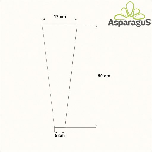 17-ES VIRÁGTASAK 50CM MAGASX5CM/NATÚR (50DB/CS)